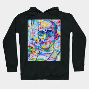 HUNTER S. THOMPSON watercolor portrait .1 Hoodie